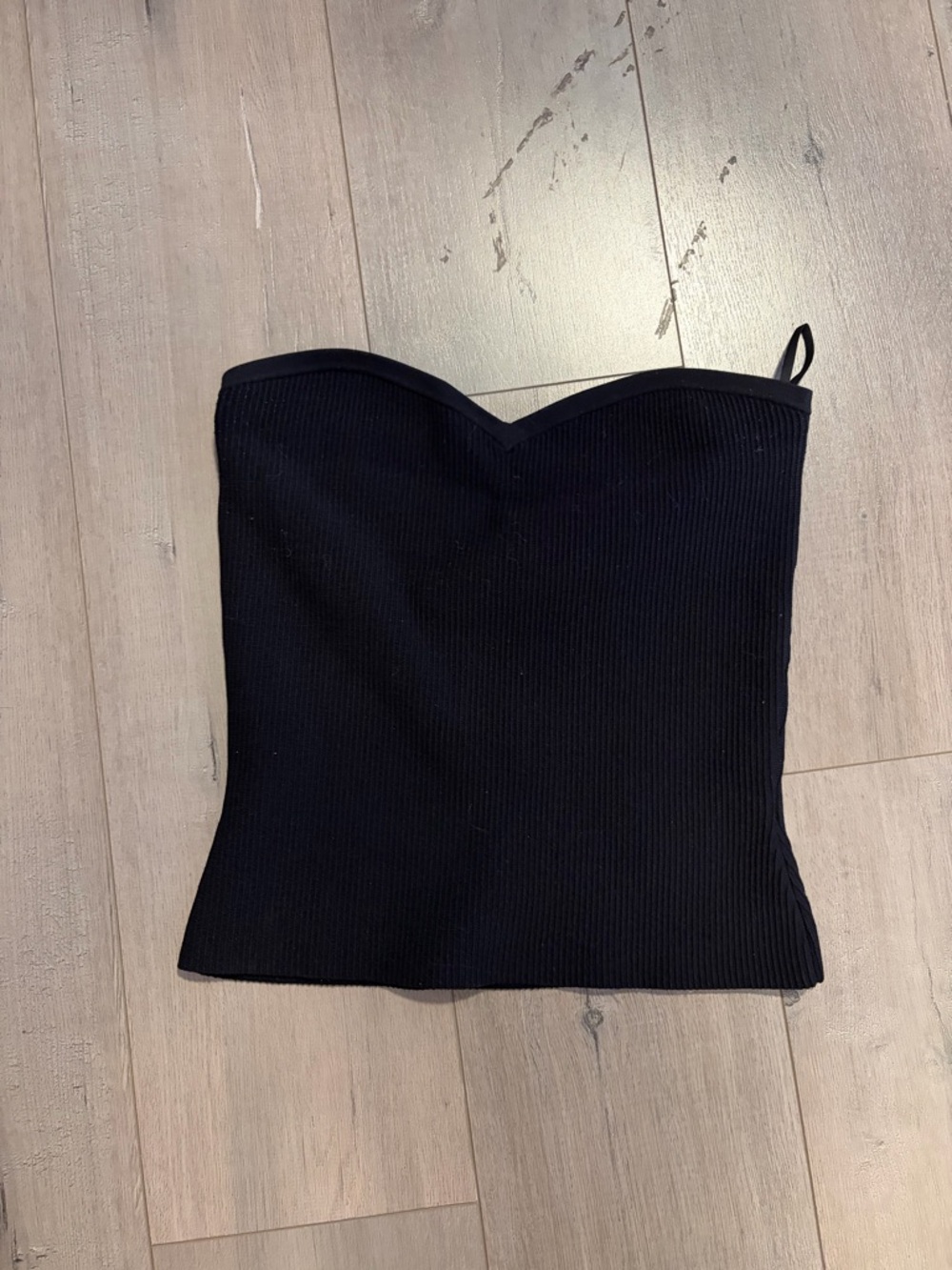 Aritzia Sculpt Knit StraplessTube Top - Black